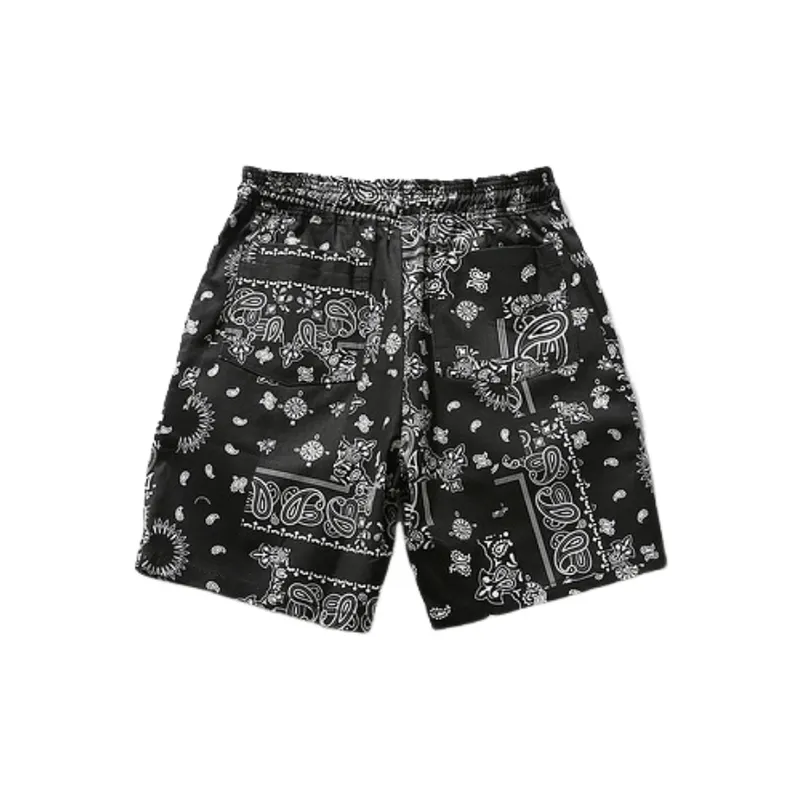 Cashew Flower Retro Hip Hop Sports Pants-1