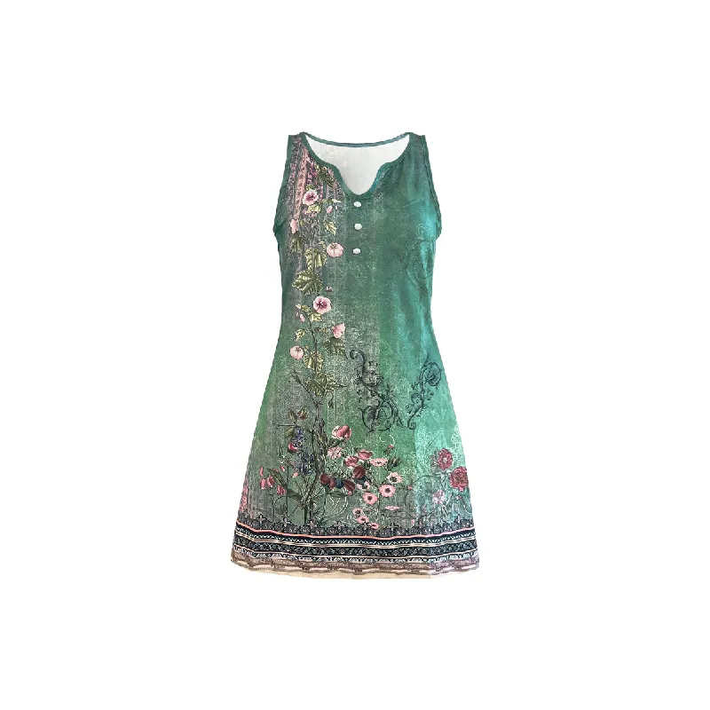 Funky Sleeveless Milk Fiber Dress Women-0