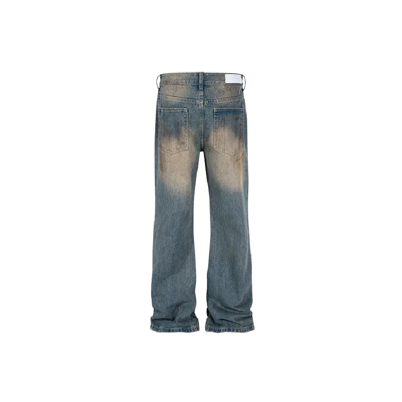 Retro Straight Leg Jeans-1