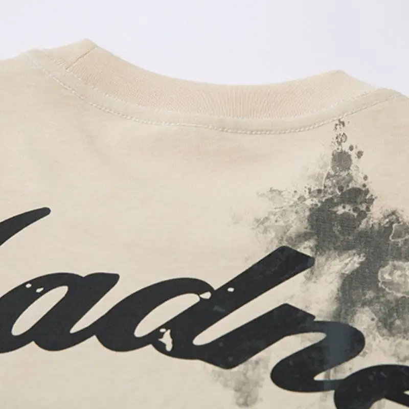 Retro Fashionable Combed Cotton T-Shirt-7