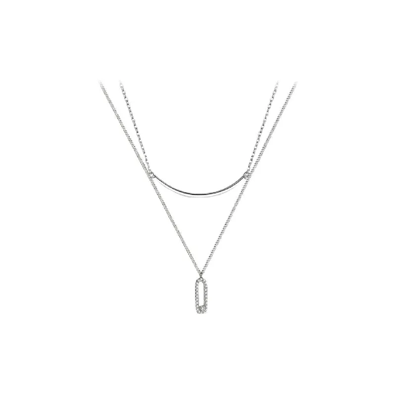 Fashionable Geometric Necklace Women-0