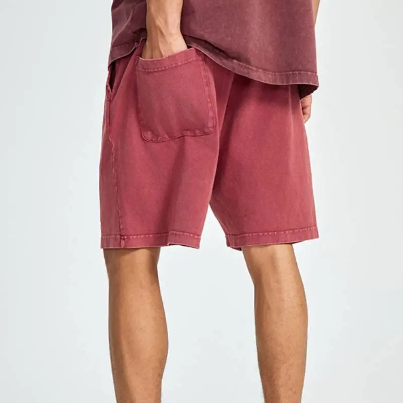 Retro Simple 100% Cotton Casual Shorts-9