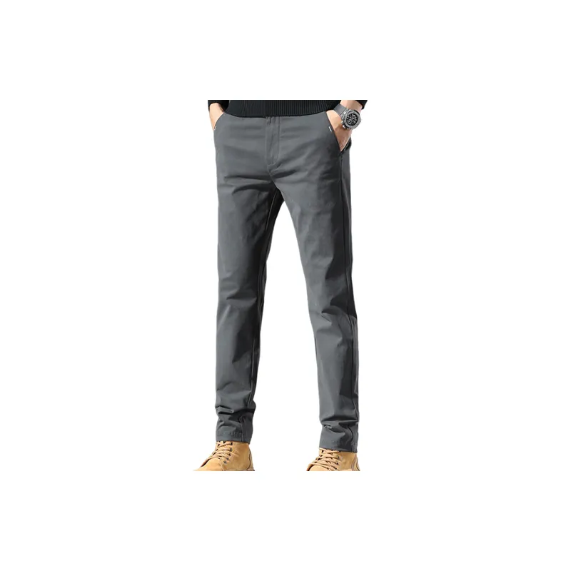 Casual Business Cotton Suit Trousers-0