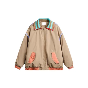 Casual Contrast Color Jacket