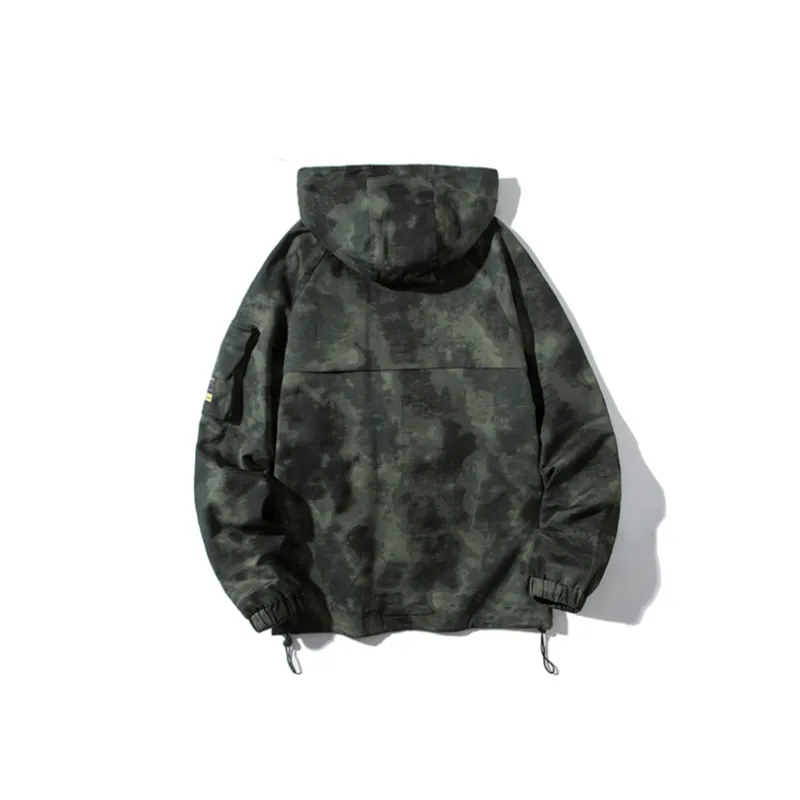New Retro Camouflage Functional Loose Jacket-1