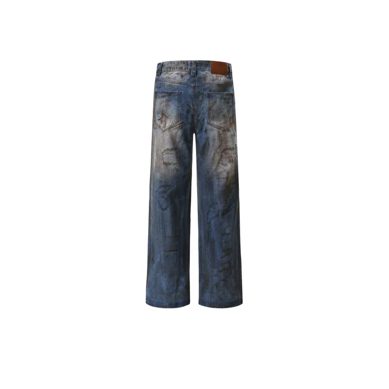 Trendy Contrasting Distressed Jeans-1