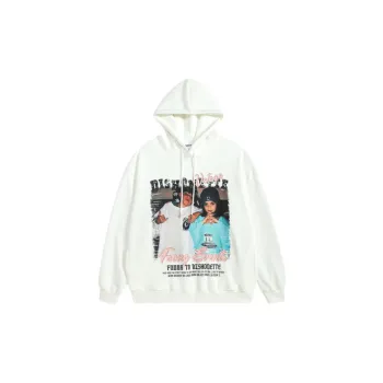 Retro Hiphop Printed Oversize Hoodie