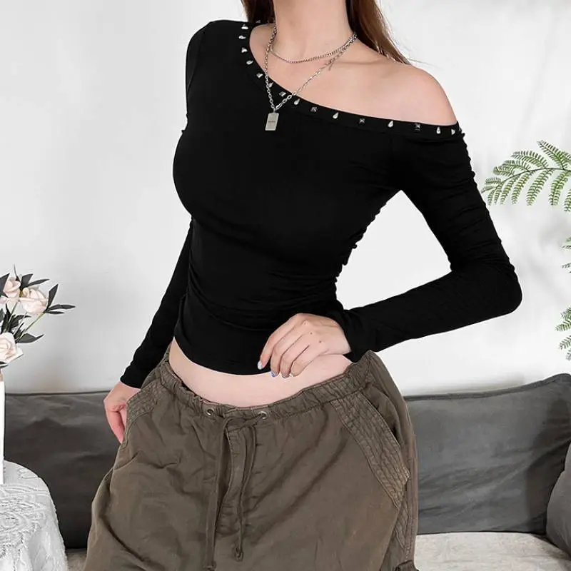 Plain Sexy T Shirt Women-2
