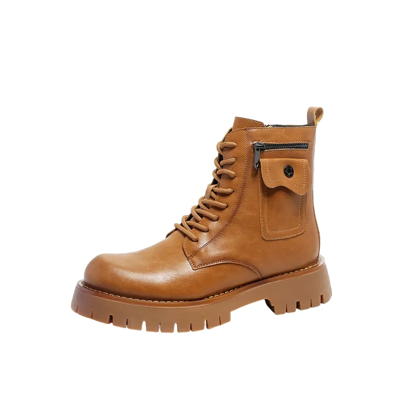 Retro Zipper Martin Boot-0