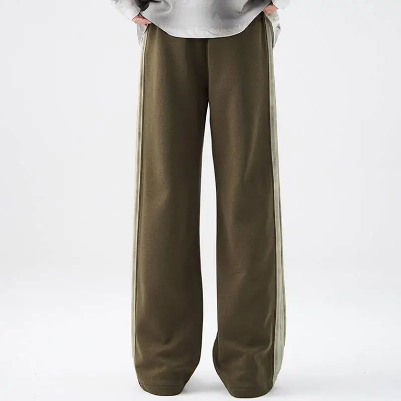 Fashionable Loose Knitted Fabric Casual Pants-1