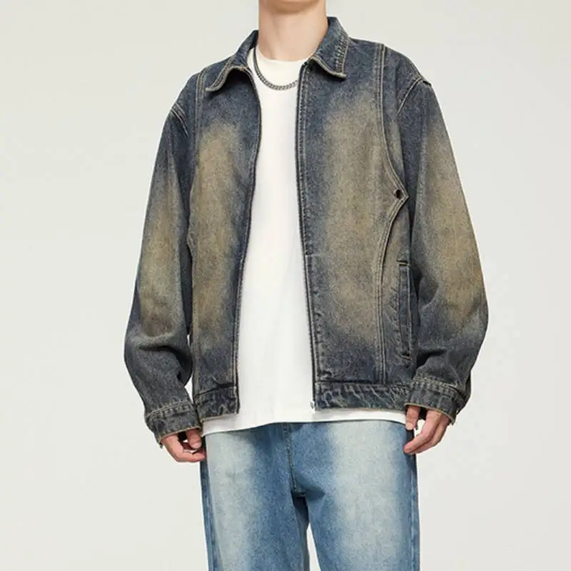 Retro Distress Denim Jacket-2