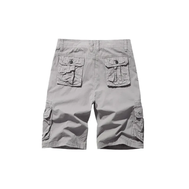 Simple Fashionable Cotton Cargo Shorts-3
