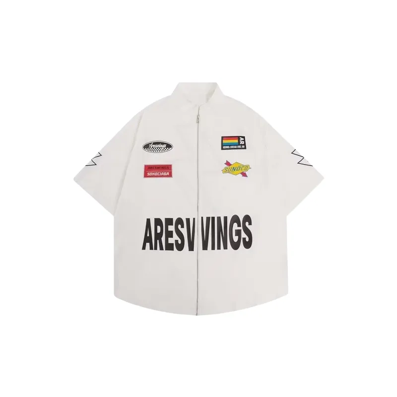 Retro  Trendy Embroidered Lapel Shirt