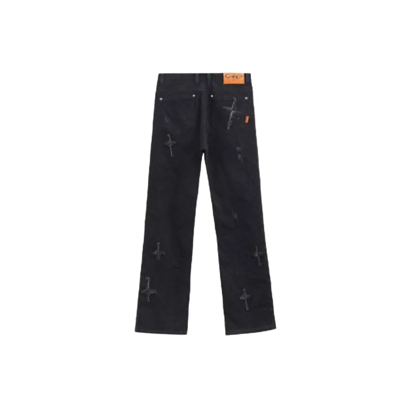 Retro Embroidery Jeans-1