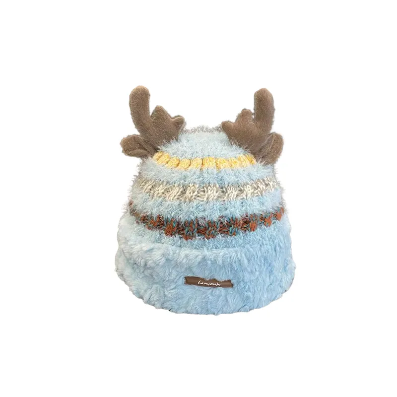 Cute Contrast Color Beanie-2