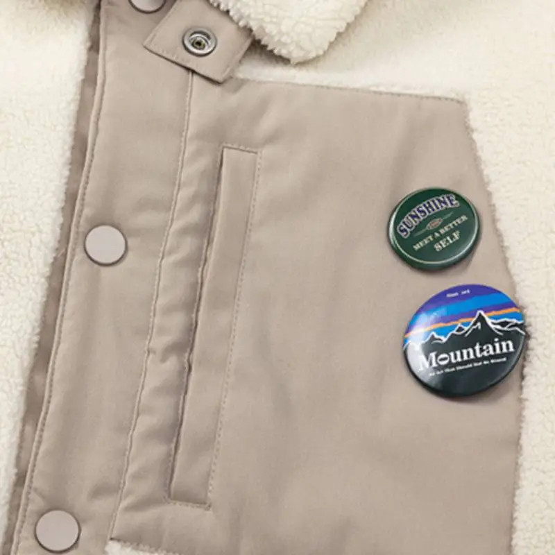 Retro Lamb Fleece Stitching Coat-7
