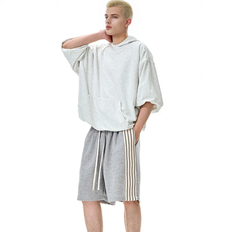 Retro Loose Cotton Sports Shorts-14