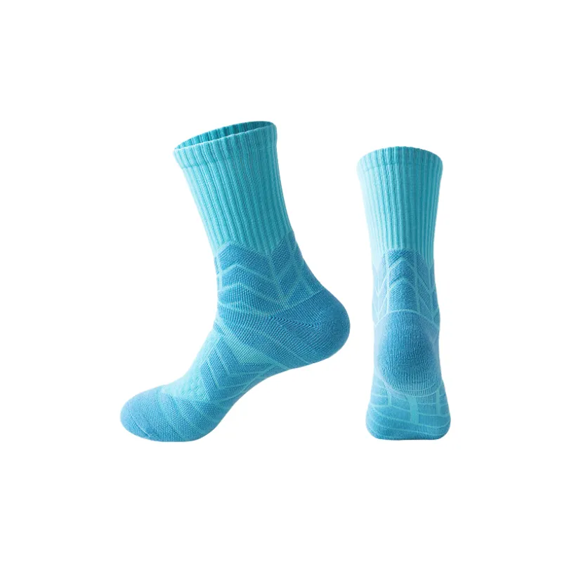 Plain Sporty Polyester Mid Calf Sock-7