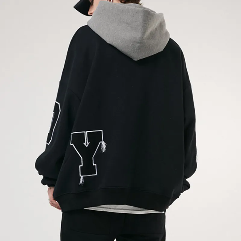 Simple Embroidery Sweatshirt-3