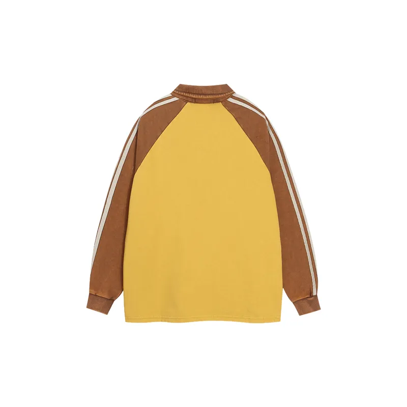 Retro Contrast Color Polo-1
