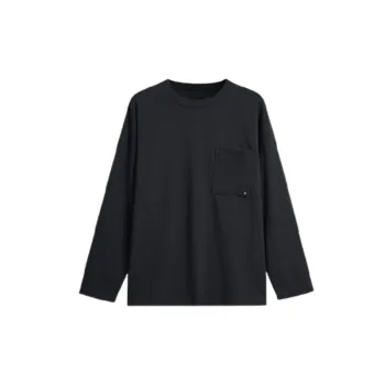 Plain Loose Cotton Blended Fabric T Shirt