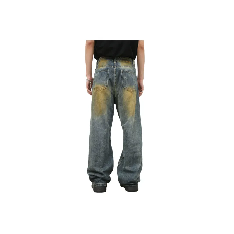 Fashionable Straight Leg Jeans-2
