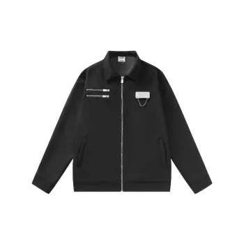 HELIPORT Apron Suede Zip Trendy Brand Loose Casual All match High Street Top Jacket