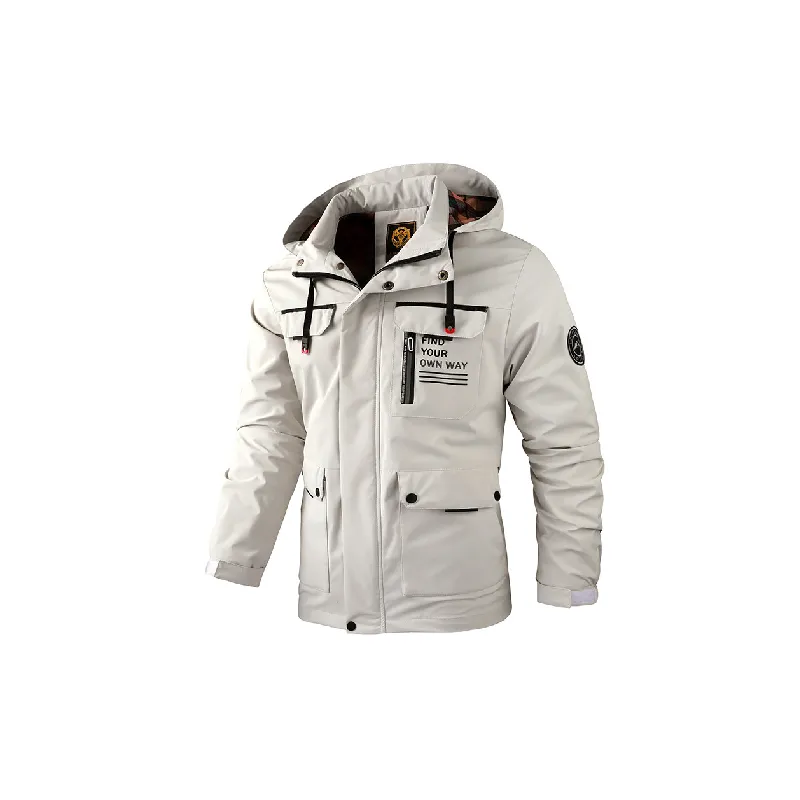 Casual Trendy Blended Synthetic Fabrics Jacket-1