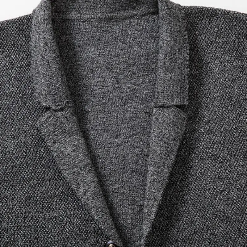 Casual Business Cotton Blended Fabric Knitwear-4