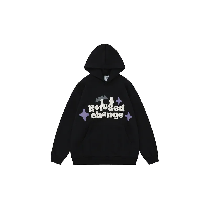 Fleece lined Foam Printed Pullover Hoodie