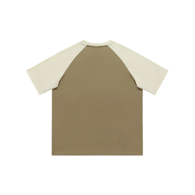 Trendy Contrast Color 100% Cotton T Shirt-9
