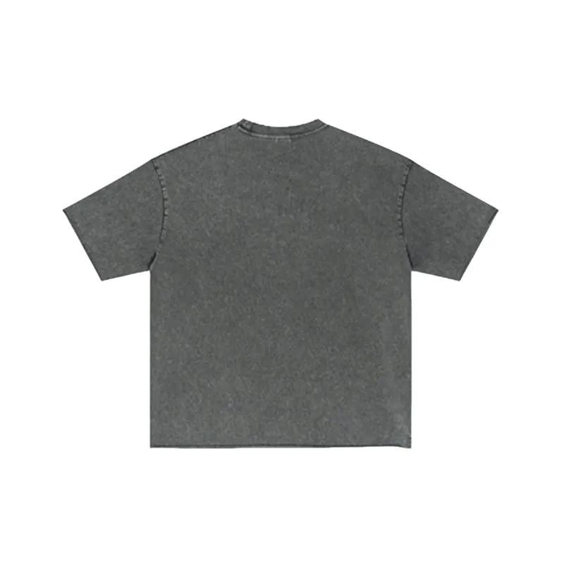 Retro Washed Cotton T Shirt-1