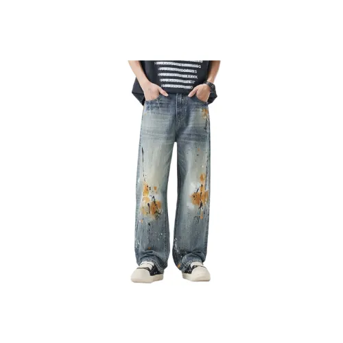 Retro Graffiti Jeans