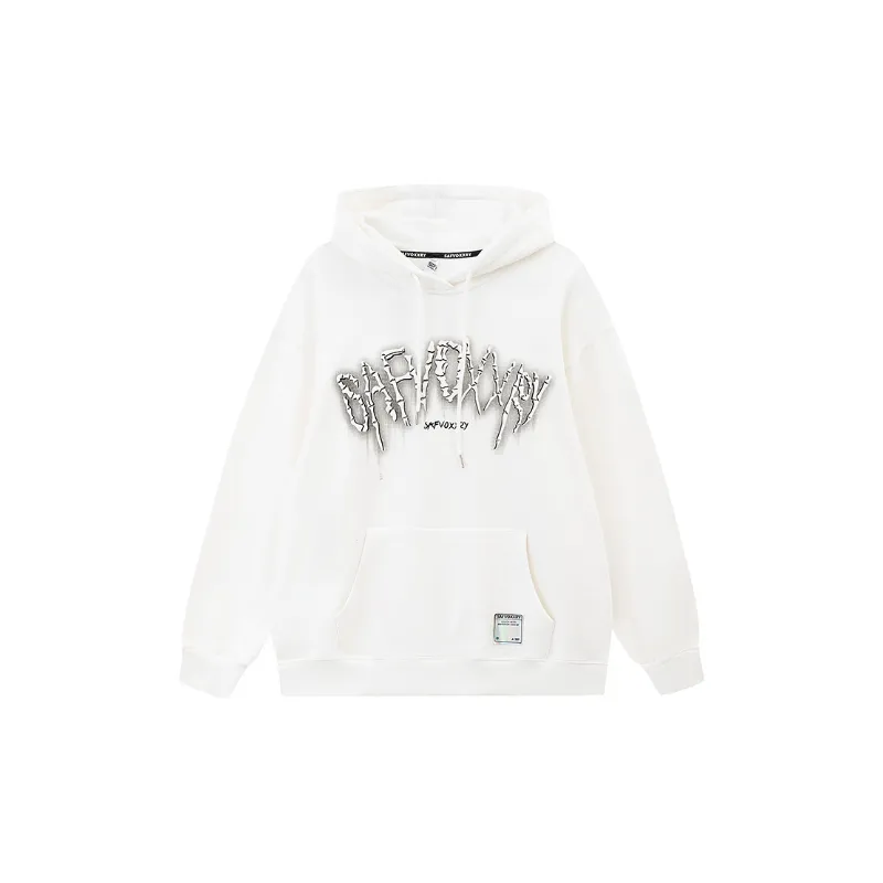 Letter Printed Oversize Hoodie