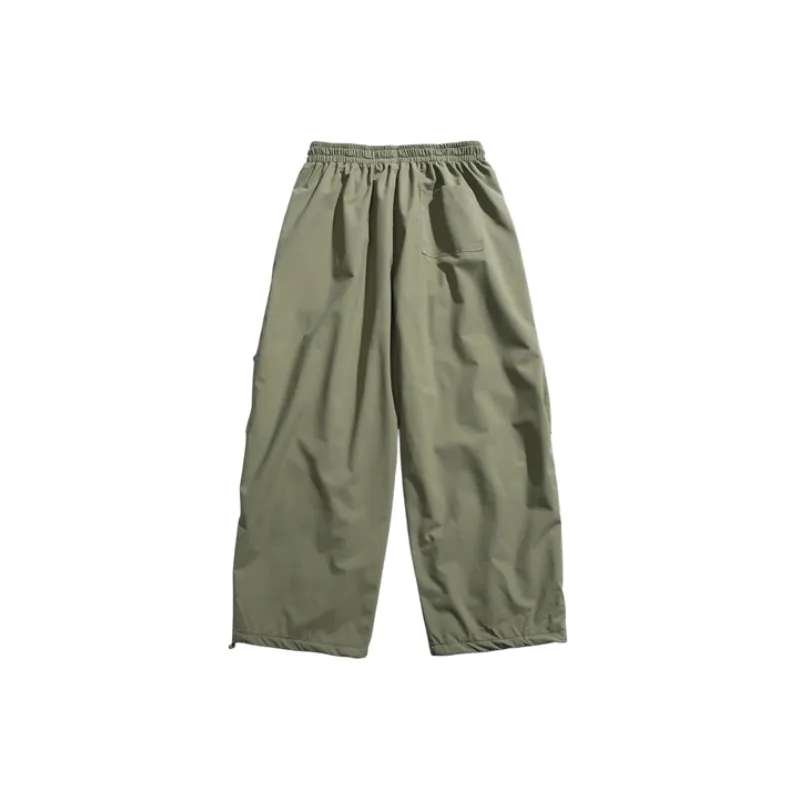Casual Loose Blended Synthetic Fabrics Cargo Pants-7
