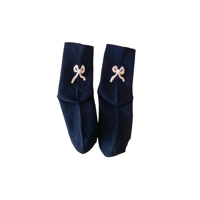 Simple Loose 100% Cotton Mid Calf Sock-4