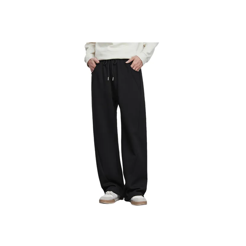 Basics Loose Cotton Blended Fabric Casual Pants-2