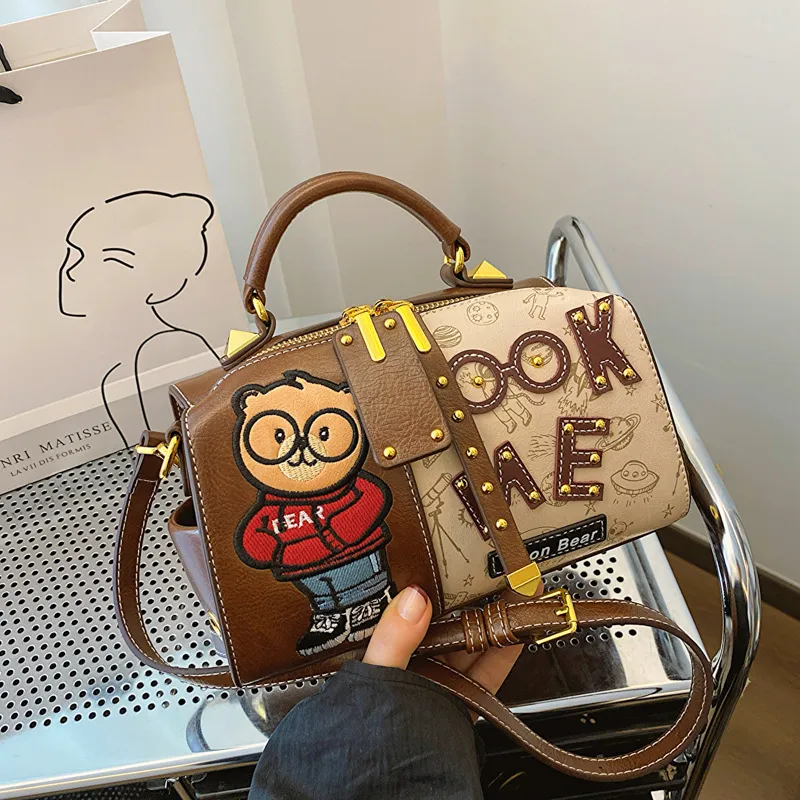 Funky Contrast Color Crossbody Bag-1