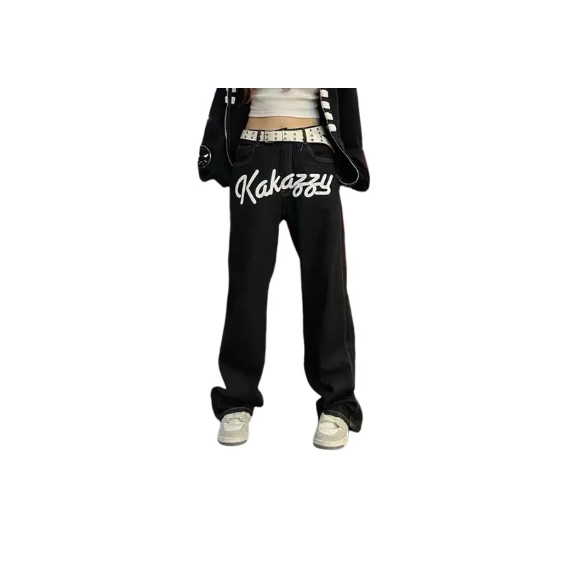 Vintage Printed Streetwear Trousers
