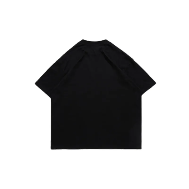 Retro Dark Style Loose Print T Shirt-1