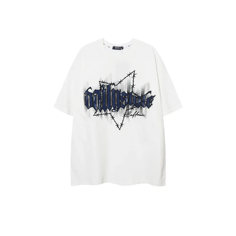 Butterfly Denim Patch T Shirt-4