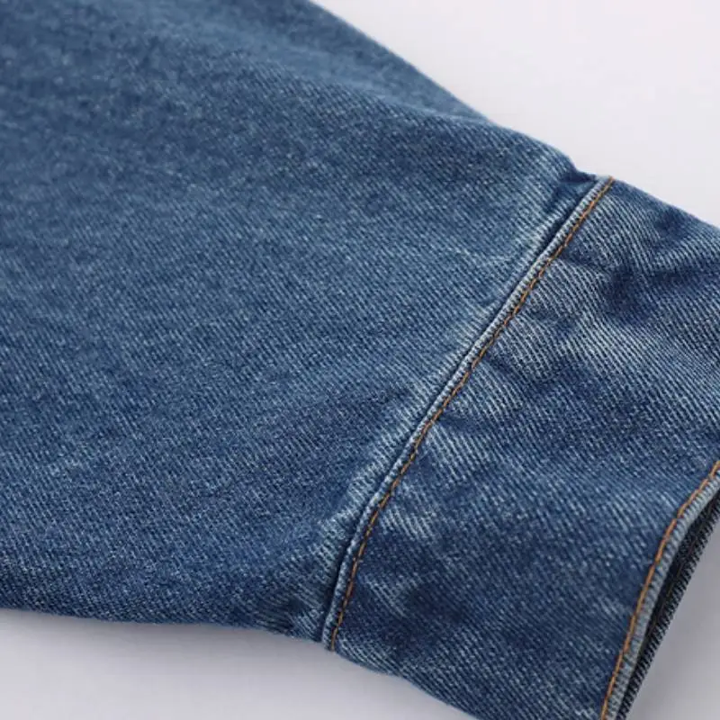 Retro Washed Denim Jacket-5