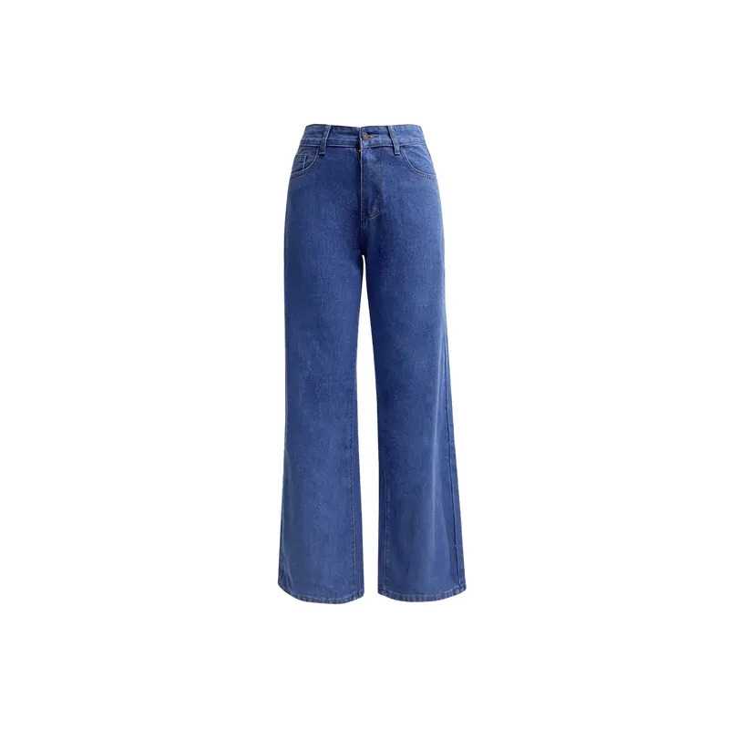 Fashionable Washed Jeans Women-0