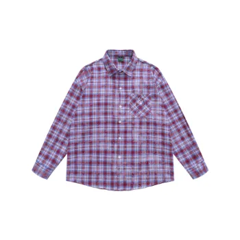 Retro Simple Linen Blend Fabric Shirt