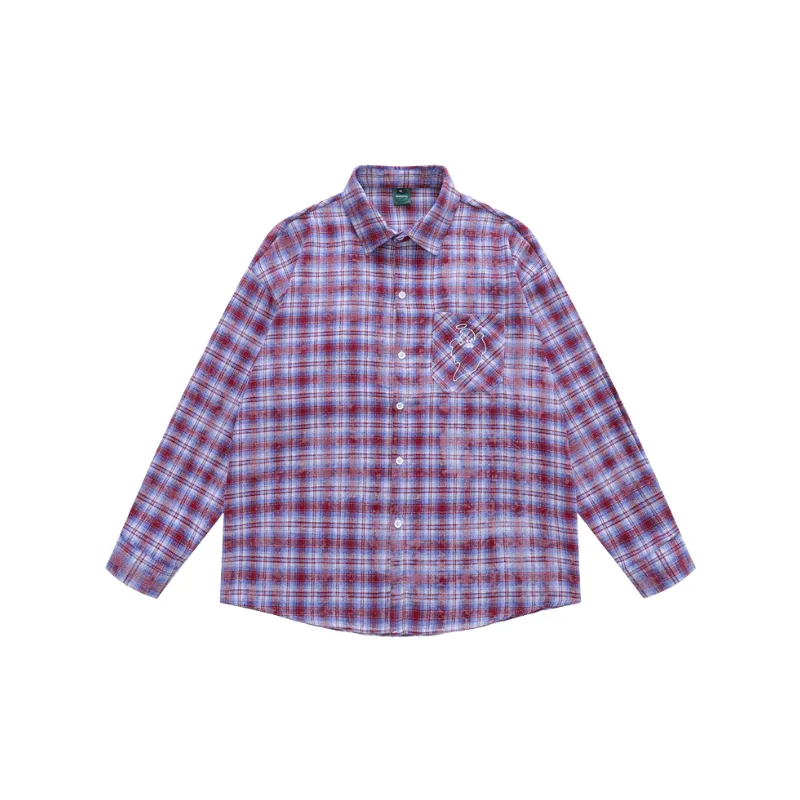 Retro Simple Linen Blend Fabric Shirt-4