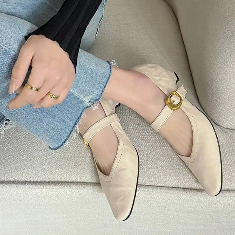 Simple Casual Mary Jane Shoes-1