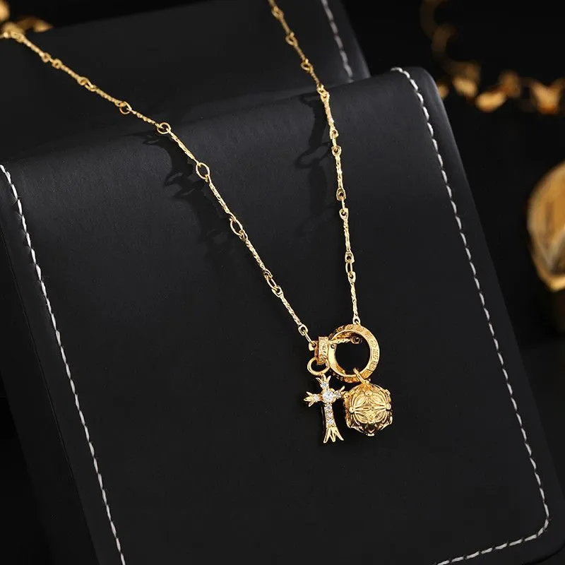 Simple Plain Necklace Unisex-2