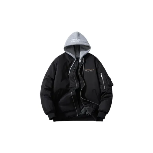 Letter Embroidery Blended Synthetic Fabrics Jacket