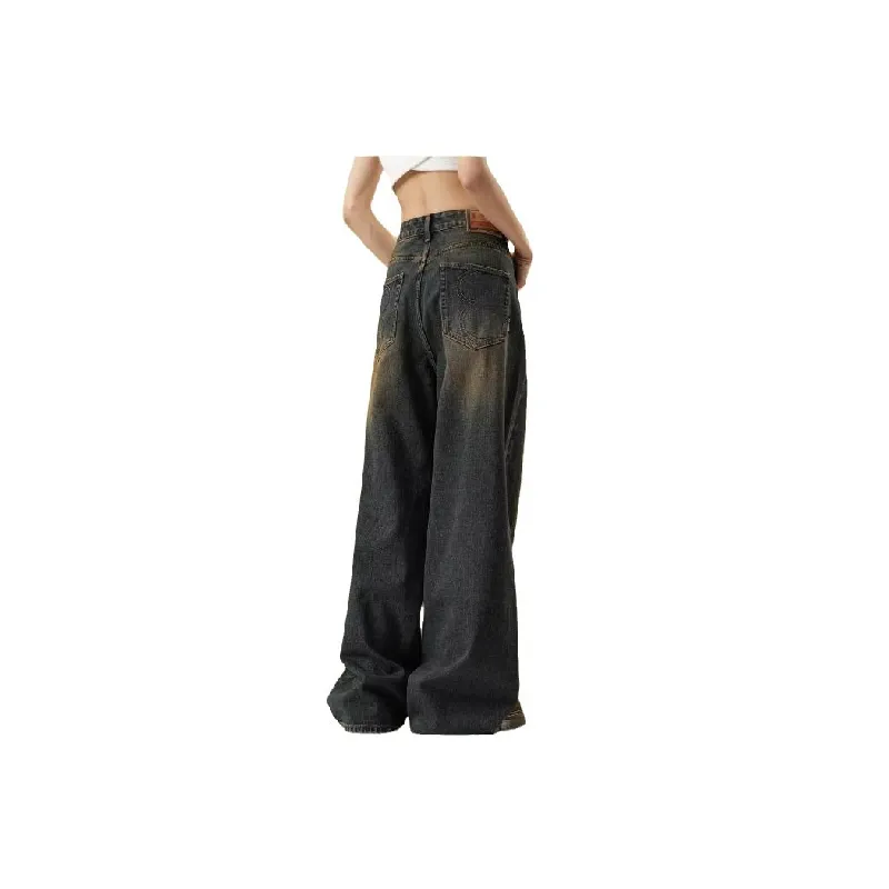 Retro Straight Leg Jeans-2