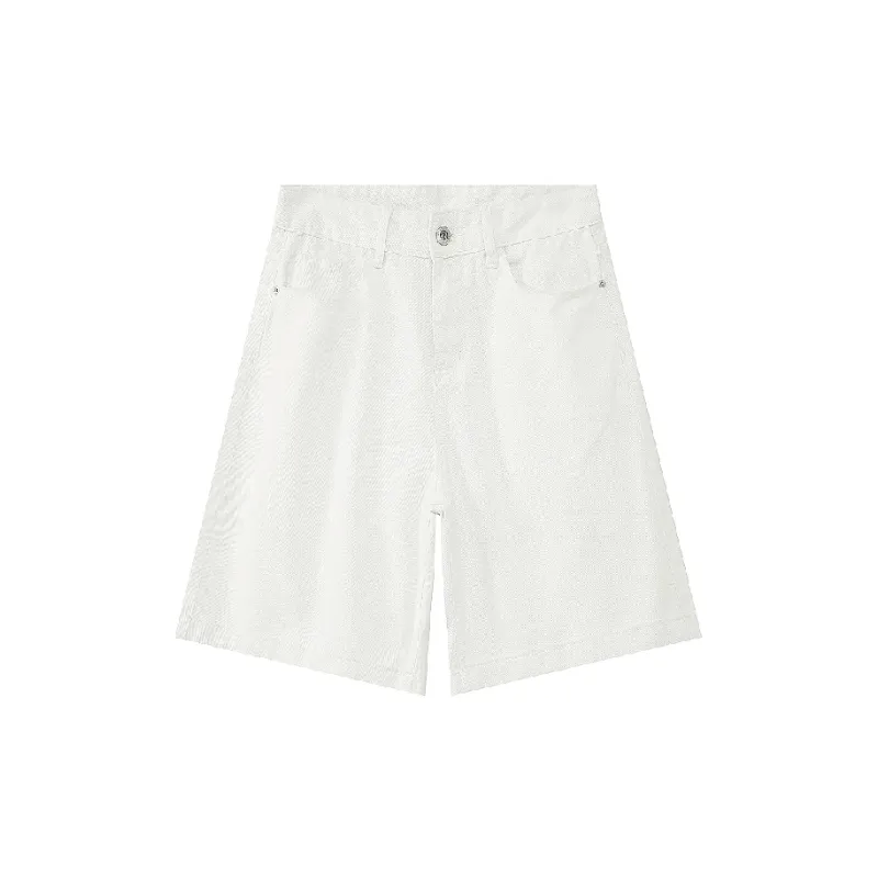 Casual Loose Cotton Blended Fabric Sports Shorts-0